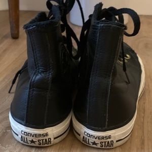 Converse Black Faux Fur-lined Hightops